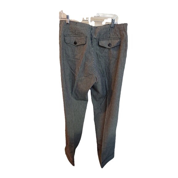 New Directions  VTG Zoot 12 Navy White Striped Sailor Button Flare Wide Leg - Picture 2 of 5